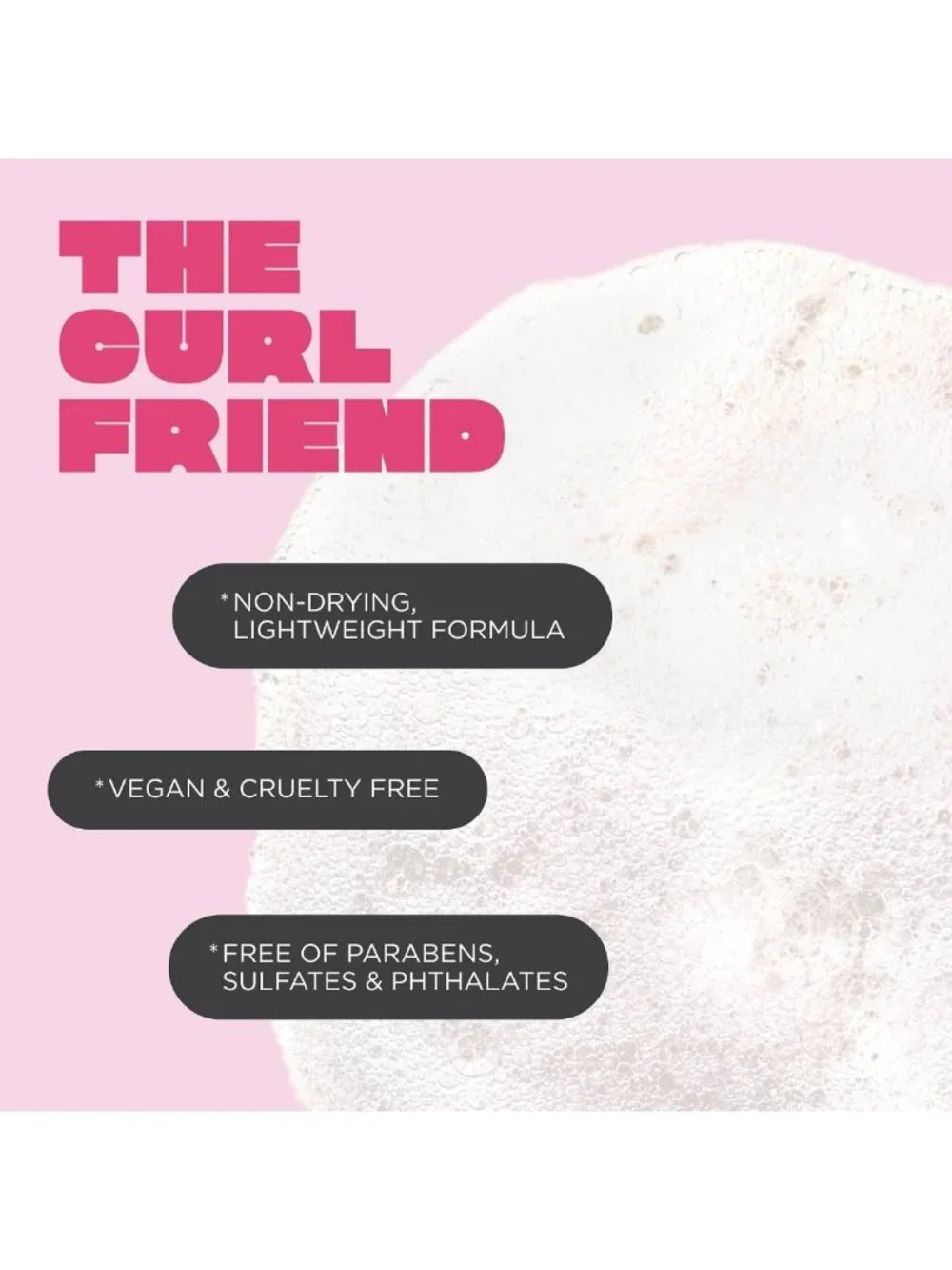 Curl Defining Gel-to-Foam Styler - High Hold, Coconut Oil & Shea Butter - Frizz